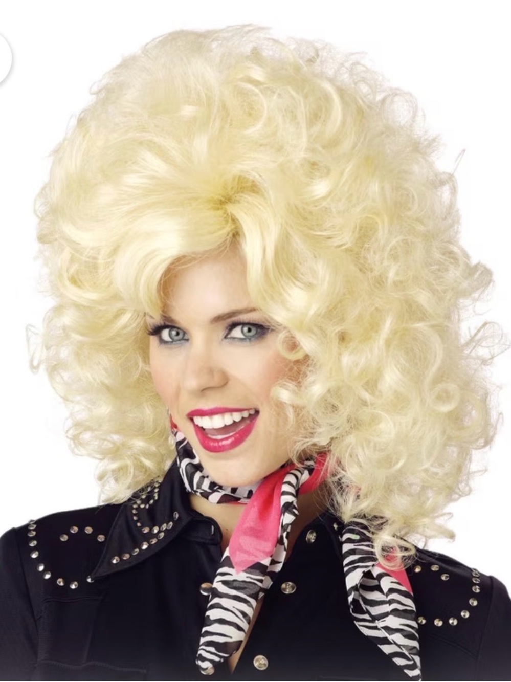 New California Costumes Blonde Big Curly Wig - Dolly costume. Sexy